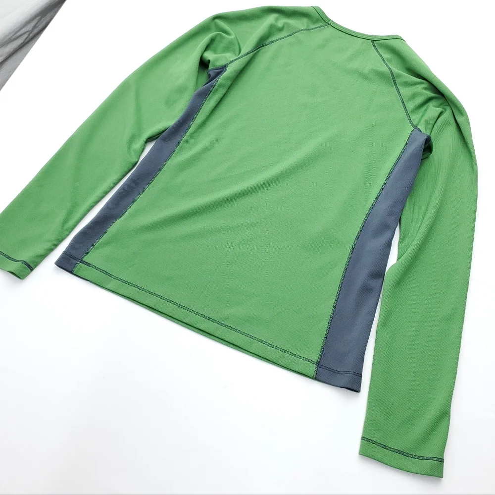 ALO Yoga Cool Fit Womens Long Sleeve Active Top Base Layer Green Athleisure Sz S